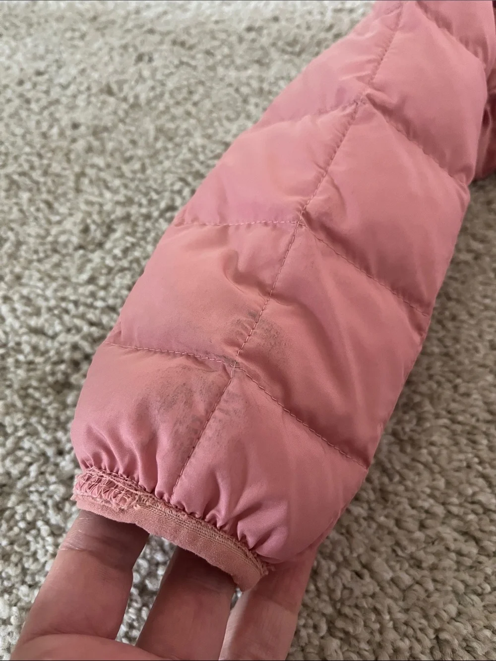The North Face Kids' Coral Pink Quilted Hooded Jacket